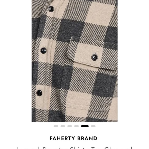 Faherty Men’s Legend Sweater Shirt - Picture 3 of 6